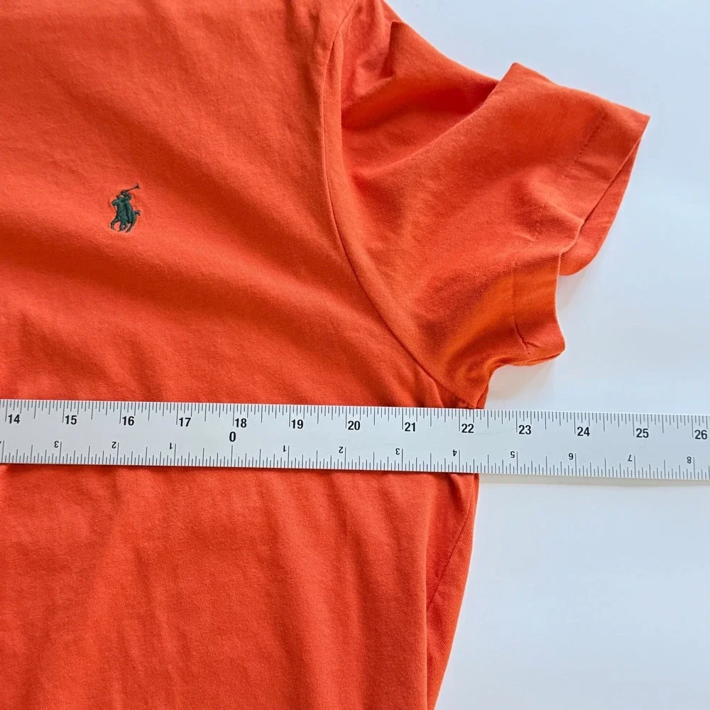 Polo Ralph Lauren Men Orange Short Sleeve Crew Neck T Shirt‎ Tee Size XL